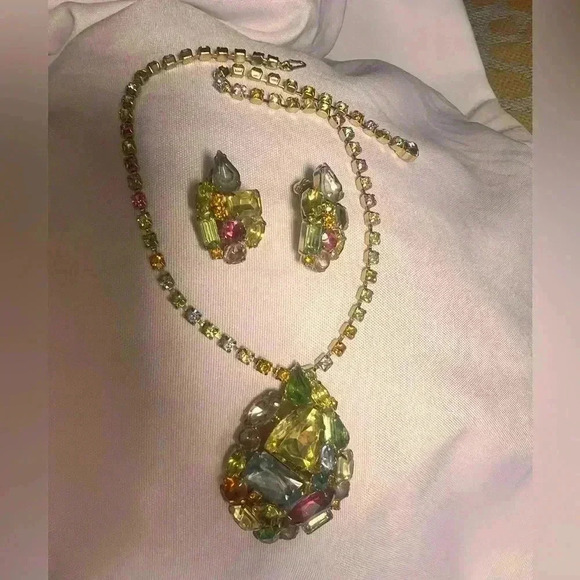 JULIANA Delizza & Elster Studio Girl Heirloom Parure Choker Necklace & Earrings - Picture 12 of 15